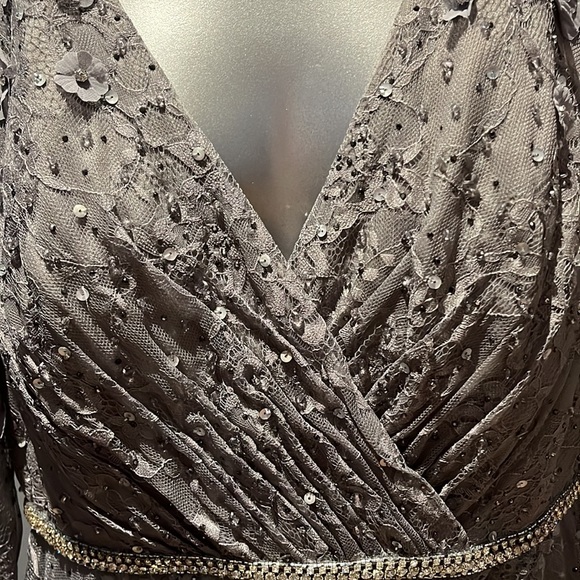 Max Duggal 67387 FLORAL EMBELLISHED LACE A-LINE COCKTAIL DRESS NWT size 12 - Picture 17 of 17